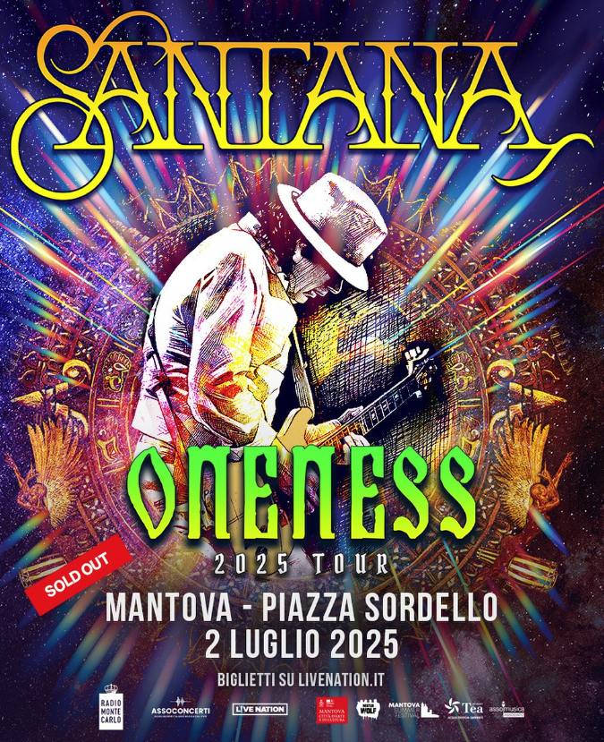 Featured image for “Il concerto di Santana in Piazza Sordello a Mantova è ufficialmente SOLD OUT!”
