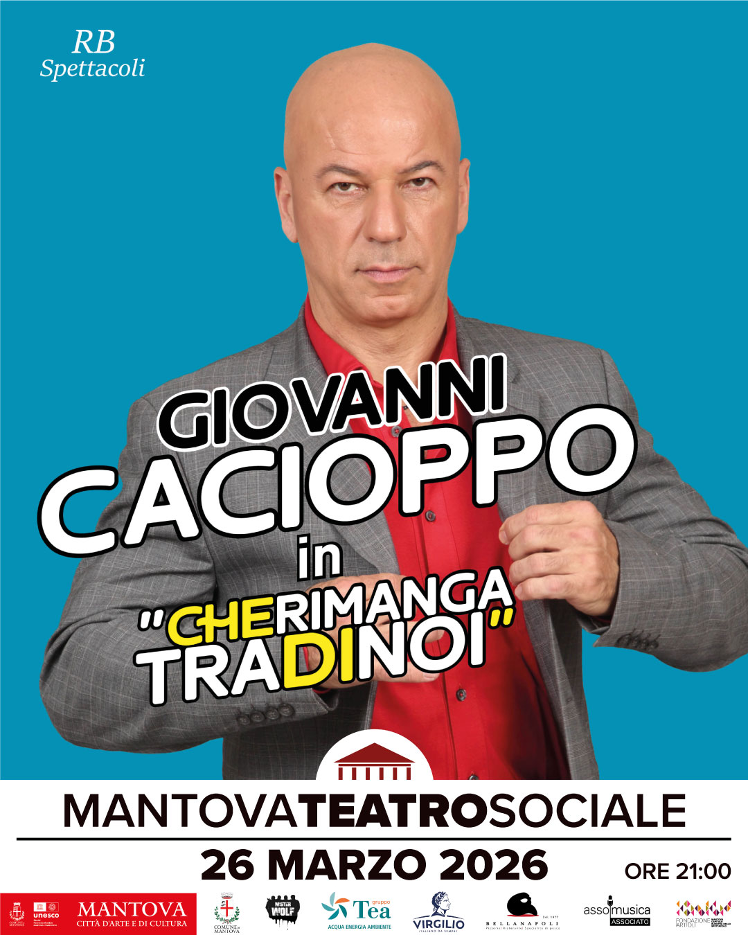 Featured image for “Giovanni Cacioppo sarà al Teatro Sociale di Mantova il 26 marzo”