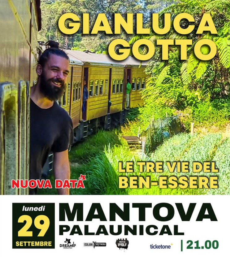 Featured image for “Gianluca Gotto recupererà la data annullata a Palazzo Te il 29 settembre al PalaUnical di Mantova”